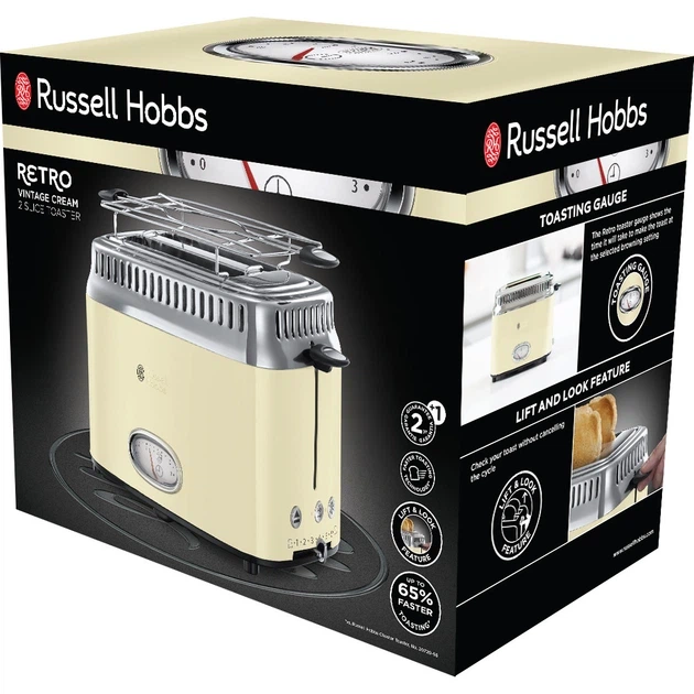 Тостер Russell Hobbs Retro Cream 21682-56 - зображення 3