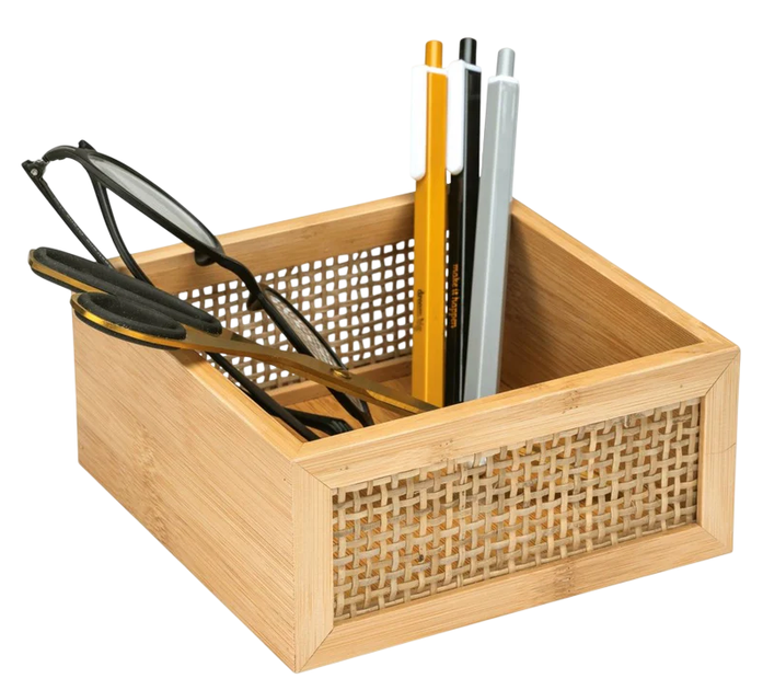 Taca na kosmetki Wenko Allegre Bamboo 15 x 7 x 15 cm (4008838376881) - obraz 4