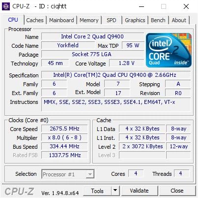 Процесор Intel Core Q9400 s775 Б/В - зображення 2