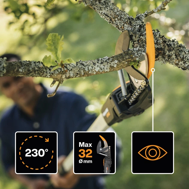 Высоторез садовый Fiskars PowerGear™ X UPX82, 1.65 м, до 32 мм (1023625) - изображение 4