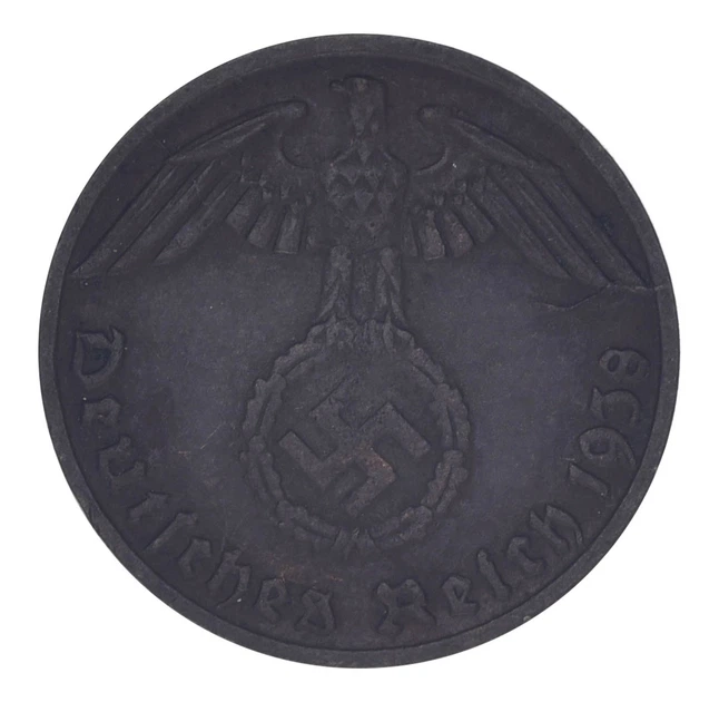 Монета Німеччина 1 пфеніг 1938 F-VF D - зображення 2