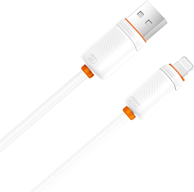 Кабель XO NB302-AI USB-A to Lightning 3 А, 1 м White (NB302-AI.white) - Фото 2 Кабель XO NB302-AI USB-A to Lightning 3 А, 1 м White (NB302-AI.white) - изображение 2