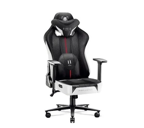 Комп'ютерне крісло для геймера Diablo X-Player 2.0 Normal Size (L) Size White-Black - изображение 5