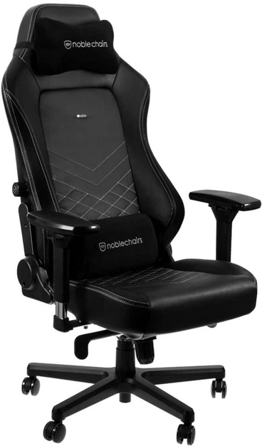 Комп'ютерне крісло для геймера Noblechairs Hero PU leather black/platinum white (NBL-HRO-PU-BPW) - изображение 9