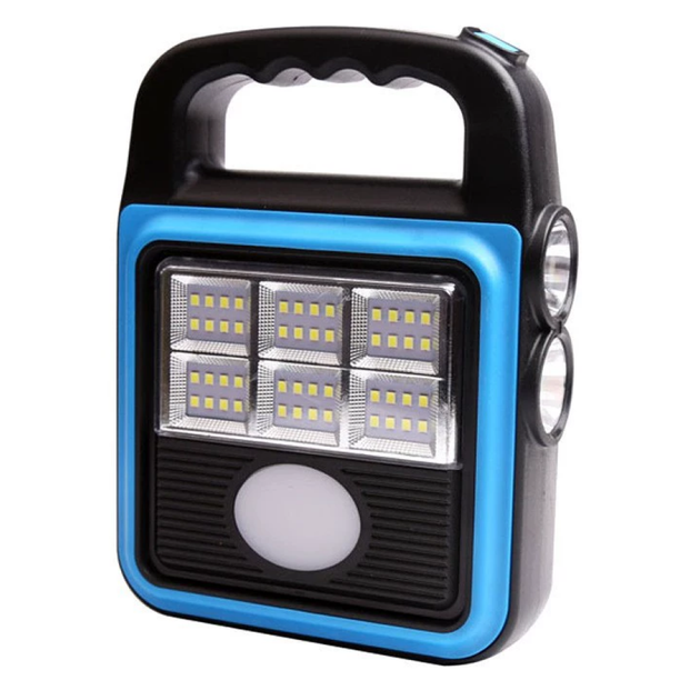 Фонарь ручной прожектор мощный с солнечной панелью и USB HS-8020 ( см11814 ) - Фото 8 Фонарь ручной прожектор мощный с солнечной панелью и USB HS-8020 ( см11814 ) - изображение 8
