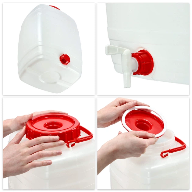 Plastikowa beczka z kranikiem Kadax Asele na wodę 15 L (K4111) (5903699432587) - obraz 3