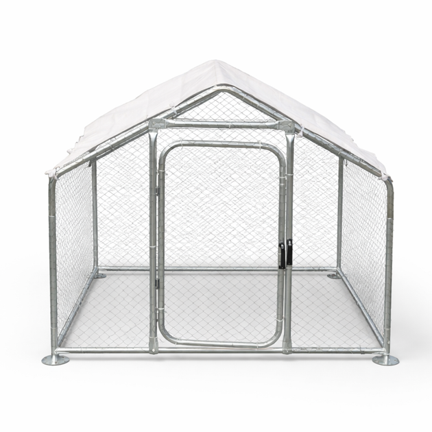 Пташиний вольєр курник для курей качок гусей індичок 140x120x120 см Helper HP - 1083 сітчастий захист від хижаків садовий домашній вольєр для птиці безпечний комфортний парник для птахів компактний стійкий - зображення 9