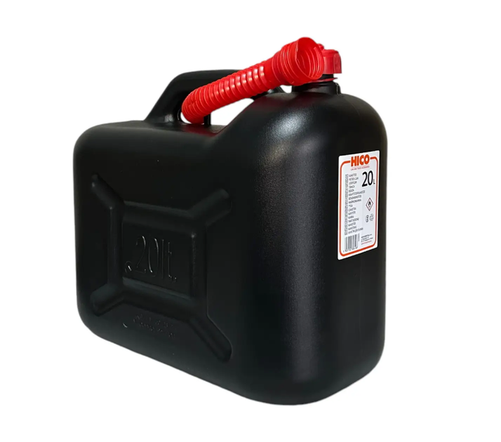Канистра для топлива с лейкой (пластик) Hico - 20л HDPE - Фото 1 Канистра для топлива с лейкой (пластик) Hico - 20л HDPE - изображение 1