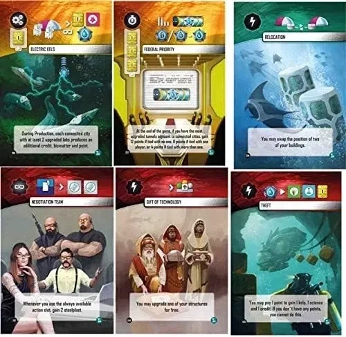 Настольная игра Rio Grande Games Подводные города Underwater Cities: New Discoveries (Дополнение анг, правила укр. онлайн) (R0587) - изображение 2