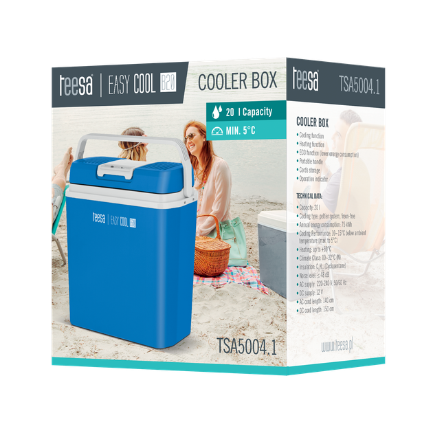 Дорожній холодильник Teesa EASY COOL B20 20л TSA5004.1 - изображение 5