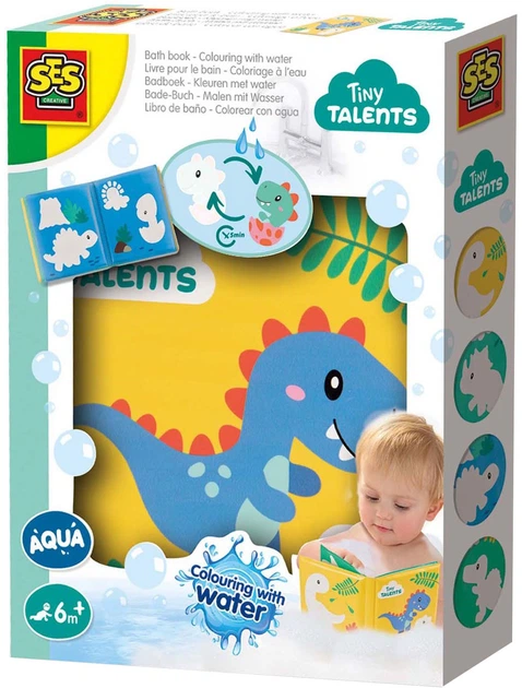 Книга для купання SES Creative розмальовка з водними динозаврами 3399748 (8710341132156) - зображення 1