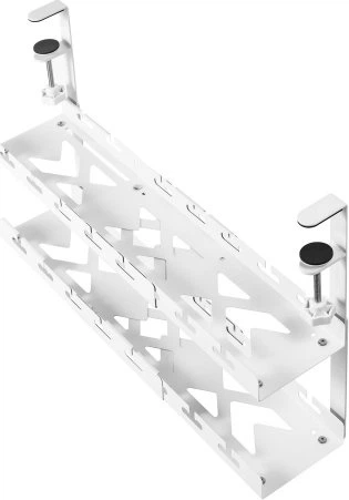 Organizer kabli Maclean MC-102 W 2 poziomy Biały (5902211139683) - obraz 2