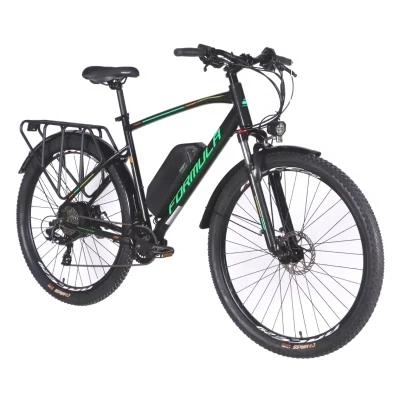 Електровелосипед Formula eCURSOR MAN AM DD 29" 21" 48B 13А*г 500Вт 2026 чорно-зелений (ELB-FR-29-246) - зображення 2