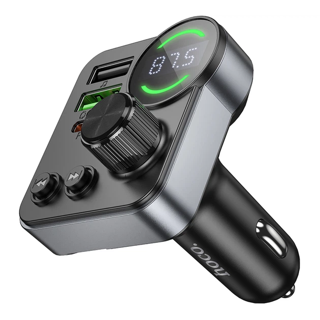 FM-трансмиттер Hoco E86 PD30W + QC3.0 18W Bluetooth автомобильный с быстрой зарядкой 48W - изображение 2