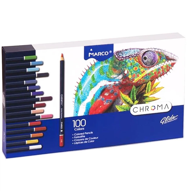 Олівці кольорові Marco Chroma 100 кольорів 8010-100CB - изображение 4