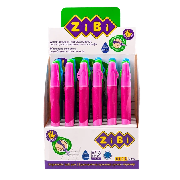 Ручка кулькова для шульги ZiBi KIDS Line ZB.2001-01 - Фото 2 Ручка кулькова для шульги ZiBi KIDS Line ZB.2001-01 - изображение 2