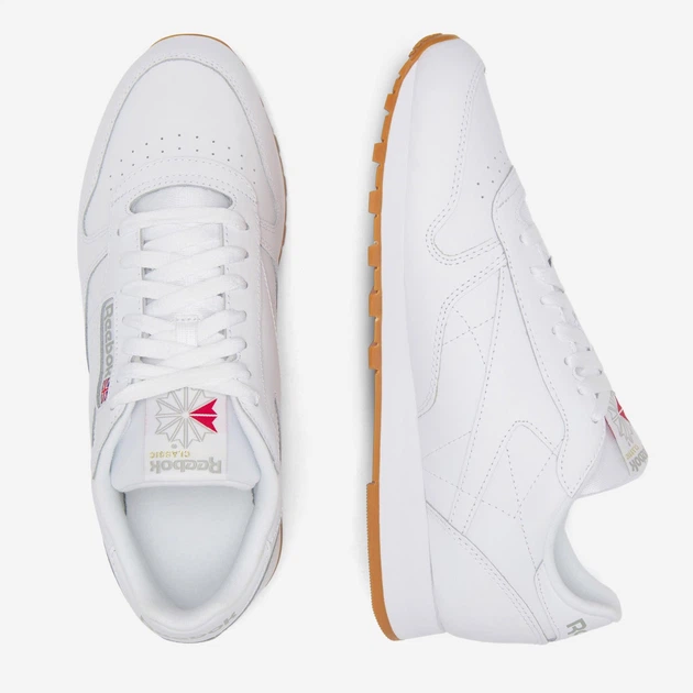 Чоловічі кросівки Reebok Classic Leather 100008491 40 (7.5US) Білі (4065419131956) - зображення 5