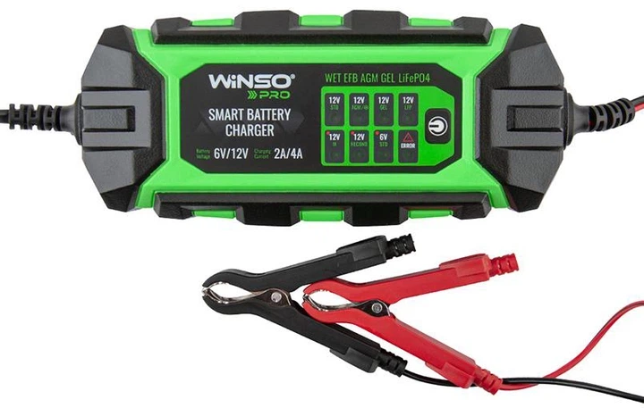 Зарядний пристрій АКБ Winso Pro 8LEDs 4 A 6 В/12 В 4-120 А/год (139310) - изображение 2