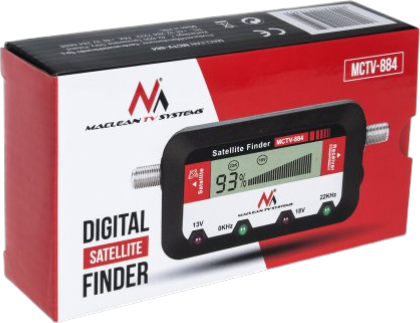 Вимірювач супутникового сигналу Maclean MCTV-884 цифровий (5902211114352) - зображення 2