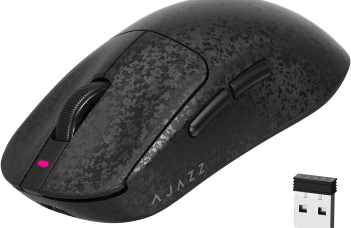 Безпровідна ігрова миша ajazz aj199 black 2.4G/bluetooth/usb/type-c сенсор paw3311 - изображение 2
