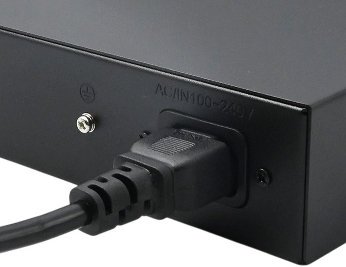 Комутатор Qoltec SWITCH Gigabit Ethernet 24 x RJ45 / 2 x SFP 1000 Mbps (5901878523651) - зображення 5