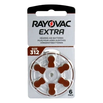 Батарейки Rayovac ZA312 PR41 для слуховых аппаратов 1.45V цинк-воздушные (Zinc Air) 30 ШТУК срок годности до 2029 года - Фото 3 Батарейки Rayovac ZA312 PR41 для слуховых аппаратов 1.45V цинк-воздушные (Zinc Air) 30 ШТУК срок годности до 2029 года - изображение 3