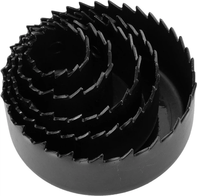 Набір біметалевих свердл Graphite з адаптерами 19-76 мм 15 шт 56T724 (5902062117748) - зображення 2