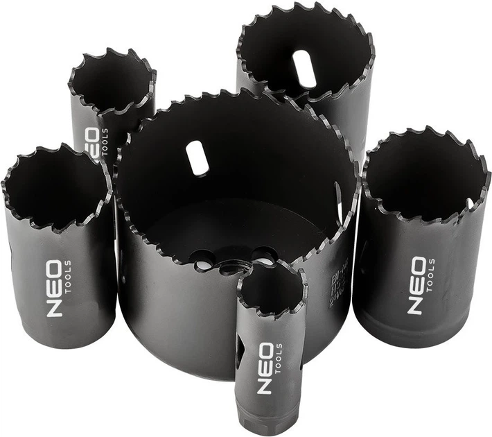 Набір біметалевих корончаток NEO Tools 19-68 мм 9 шт 57-921 (5906692013111) - зображення 2