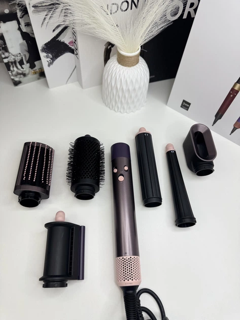 Стайлер для волосся 6в1 Airwrap HS08 Jasper Plum фен щітка мультистайлер для укладання волосся, випрямляч - зображення 6