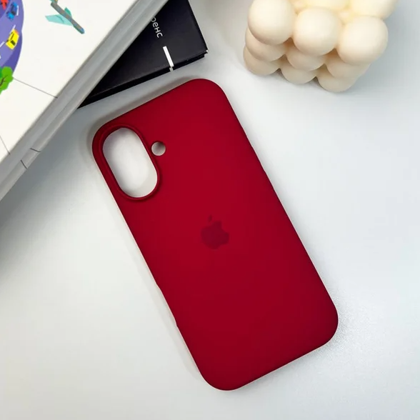 Защитный чехол-накладка Silicone Full Case AA Open Cam для Apple iPhone 17 Maroon (FullOpeAAi17-35) - изображение 3