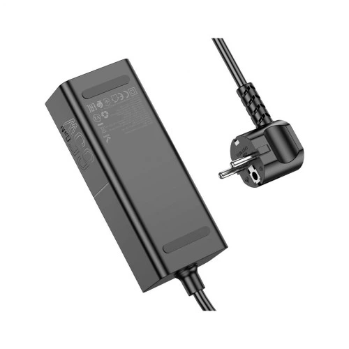 Зарядний пристрій HOCO NS4 Sharp desktop socket 2xUSB-C + USB-A PD65W Black (6942007617352) HOCO 6942007617352 995861 - зображення 5