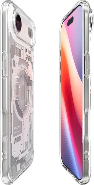 Чохол Spigen Ultra Hybrid Mag MagSafe для Apple iPhone Air Zero One White (ACS10318) - зображення 5