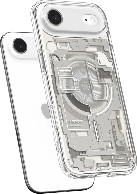 Чохол Spigen Ultra Hybrid Mag MagSafe для Apple iPhone Air Zero One Natural Titanium (ACS10319) - зображення 6