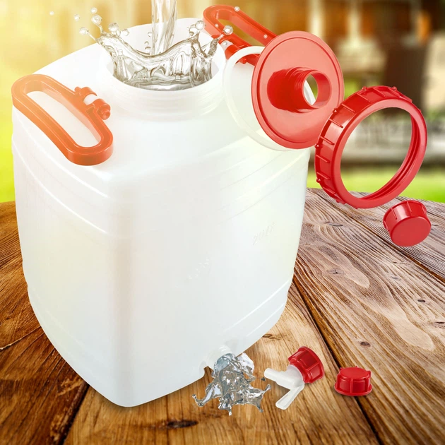 Plastikowa beczka z kranikiem Kadax Asele na wodę 20 l (K4223) (5903699432624) - obraz 5