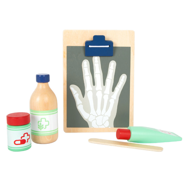 Zestaw zabawkowy Small Foot Torba lekarska z drewnianymi akcesoriami lekarskimi 18 szt (4020972119162) - obraz 3