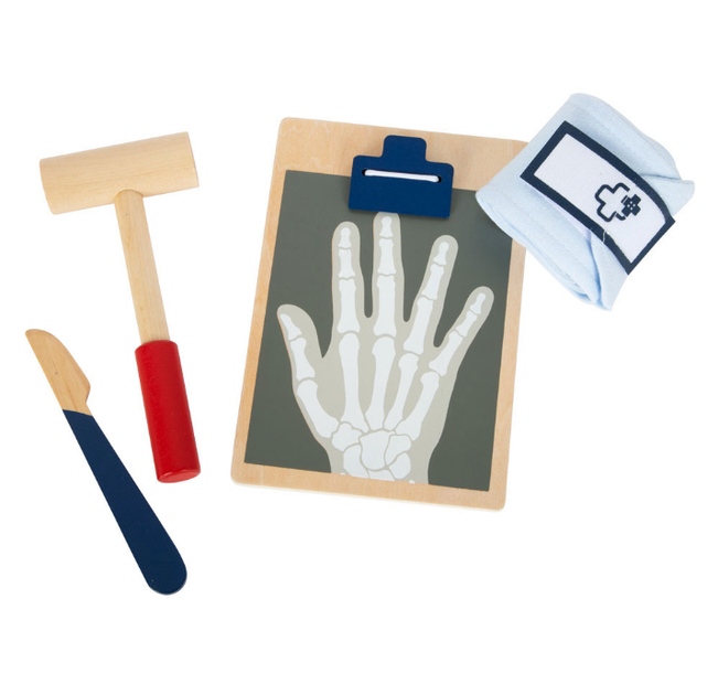 Zestaw zabawkowy Small Foot Torba lekarska z drewnianymi akcesoriami lekarskimi 18 szt (4020972119162) - obraz 4