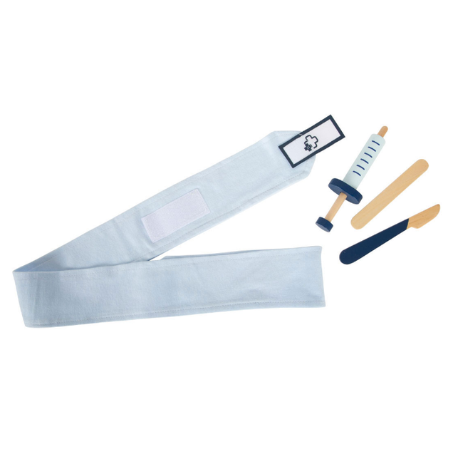 Zestaw zabawkowy Small Foot Torba lekarska z drewnianymi akcesoriami lekarskimi 18 szt (4020972119162) - obraz 6