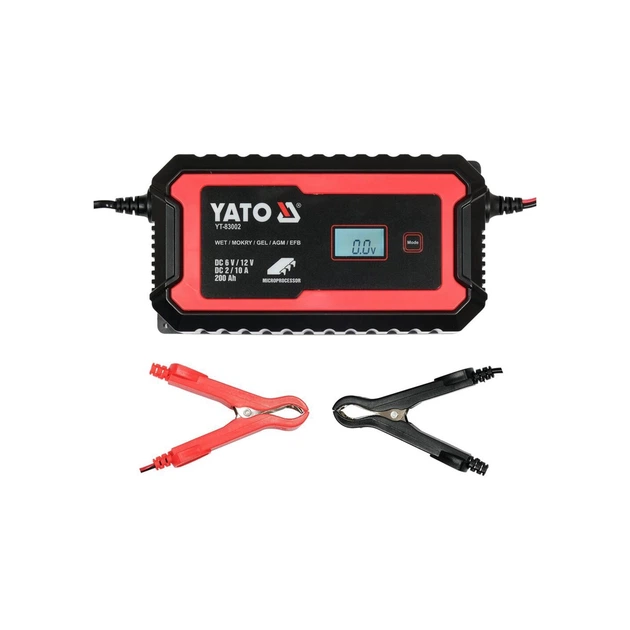 Зарядное устройство для автомобильного аккумулятора Yato YT-83002 - Фото 1 Зарядное устройство для автомобильного аккумулятора Yato YT-83002 - изображение 1