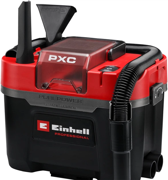 Пилосос акумуляторний безщітковий Einhell Professional X-Change TP-VC 18/10 Li BL L - Solo (2347155) - зображення 7