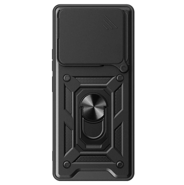 Чехол Primo Shockproof для Xiaomi Redmi Note 15 4G - противоударный, с подставкой и шторкой для камеры - Black - Фото 2 Чехол Primo Shockproof для Xiaomi Redmi Note 15 4G - противоударный, с подставкой и шторкой для камеры - Black - изображение 2