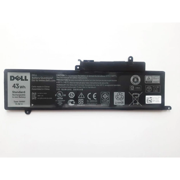 Аккумулятор для ноутбука Dell Inspiron 11-3147 GK5KY, 43Wh (brn_A47609) - Фото 1 Аккумулятор для ноутбука Dell Inspiron 11-3147 GK5KY, 43Wh (brn_A47609) - изображение 1