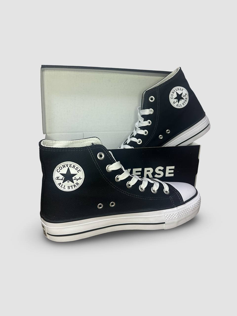 Жіночі кеди високі з вишивкою Converse Chuck Taylor All Star lift hi чорні 36 - Фото 3 Жіночі кеди високі з вишивкою Converse Chuck Taylor All Star lift hi чорні 36 - зображення 3