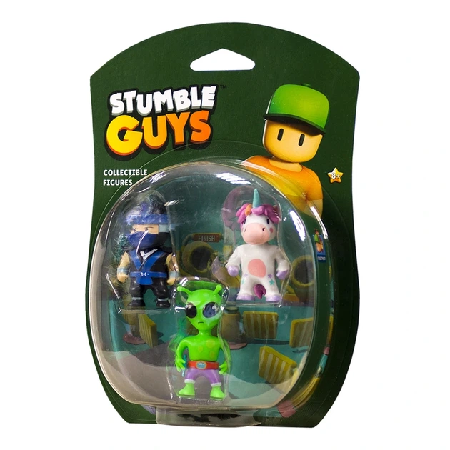 Набір колекц. фігурок STUMBLE GUYS - НІНДЗЯ КАЙ, СПРІНКЛС, ПРИБУЛЕЦЬ (3 фігурки, 6 cm) - Фото 1 Набір колекц. фігурок STUMBLE GUYS - НІНДЗЯ КАЙ, СПРІНКЛС, ПРИБУЛЕЦЬ (3 фігурки, 6 cm) - зображення 1