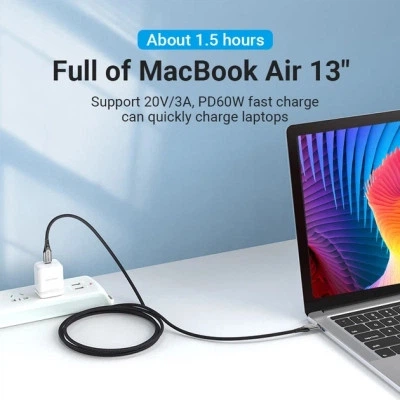 Дата кабель USB-C to USB-C 2.0m aluminum gray VENTION - зображення 6