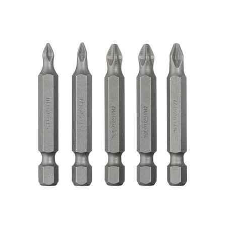 Комплект насадок викруткових PH1,PH2,PZ1,PZ2 1/4 " 50 мм, ACR, S2, уп.5 од., STORM INTERTOOL VT-0205 - Фото 1 Комплект насадок викруткових PH1,PH2,PZ1,PZ2 1/4 " 50 мм, ACR, S2, уп.5 од., STORM INTERTOOL VT-0205 - изображение 1