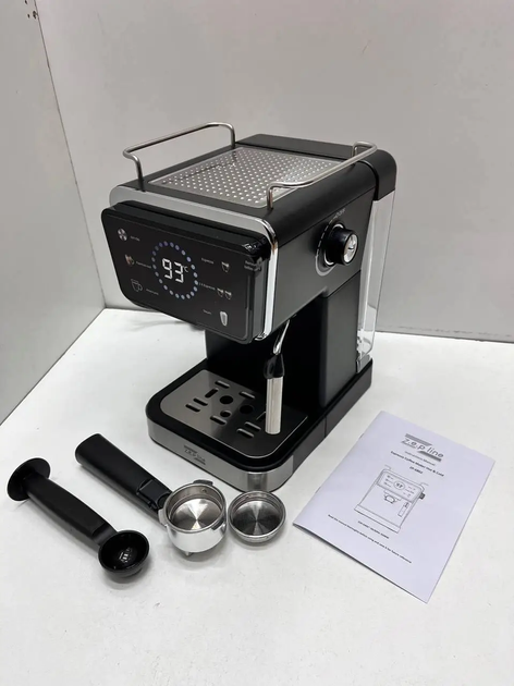 Кавомашина для дому Zepline ZP-6802 20 бар 3000 Вт, ріжкова кавоварка еспресо для меленої кави, резервуар для води 2 л - зображення 4