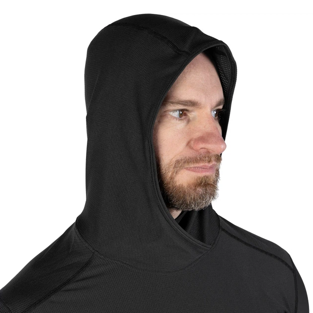 Лонгслив Chiton Hood 2.0 Черный (9660), L - изображение 3