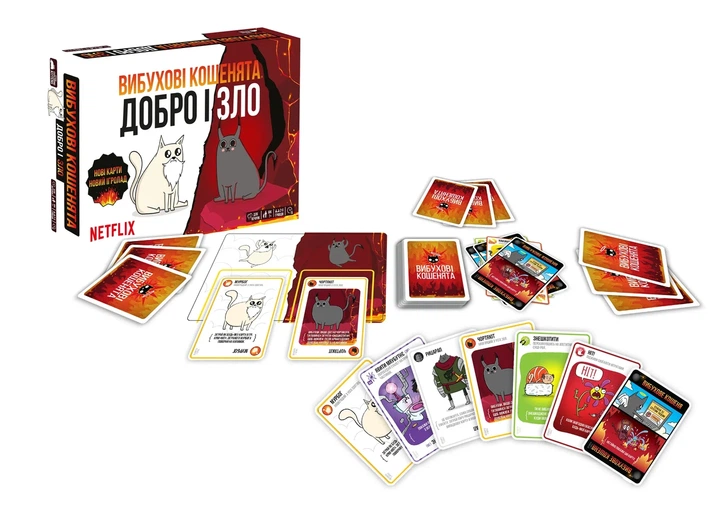 Настільна гра Вибухові кошенята: Добро і Зло (Exploding Kittens: Good Vs Evil) - зображення 2