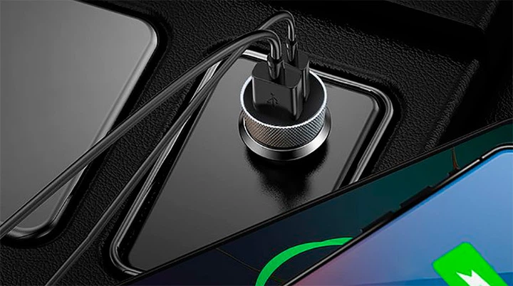 Автомобильное зарядное устройство Xiaomi Youpin Honeywheel Dual USB 45W Car Charger (3296427) - Фото 2 Автомобильное зарядное устройство Xiaomi Youpin Honeywheel Dual USB 45W Car Charger (3296427) - изображение 2
