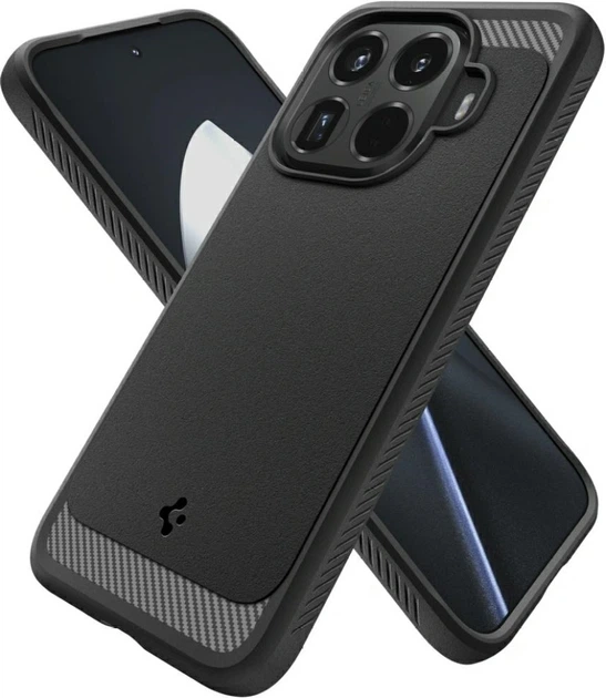 Чохол Spigen Rugged Armor для Xiaomi 15T Pro Matte Black (ACS11152) - зображення 9